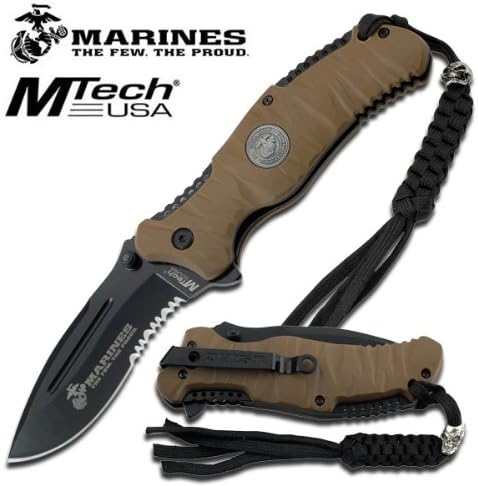 M-1020bt Licensed Us Marines Tactical Rescue Pocket Folding Knife Folding Pocket Knife Blade Dagger Steel Camping Camp Sharp Edge Turk