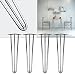 Produktbild Tischbeine Hairpin Legs Tischgestell 4er Set Tischkufen Haarnadelbeine stahl 30cm