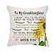 VEEMIZO Wnuczka prezenty poszewki na poduszki od babci dziadka urodziny rocznica poszewka na poduszkę kwadratowe poszewki na poduszki ozdobne 45 x 45 cm