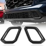 CTH for Honda CR-V Sport Touring 2023 2024 2025 2026 Front Bumper Guard Grid Lower Side Air Intake Outlet Frame Decorative Cover Trim Car Accessories 2pcs (Carbon Fiber Black)