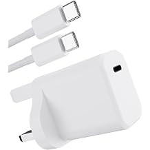 30W USB-C Charger with Fast Charging - Compatible for MacBook Air 13/12'', i-Pad Air 5 4/Mini 6/Pixel 8 7, i-Pad Pro 12.9/11 inch 2019 2020 2021 2022 2023 2024 M4 M2 M1, with 1.8m USB-C Cable