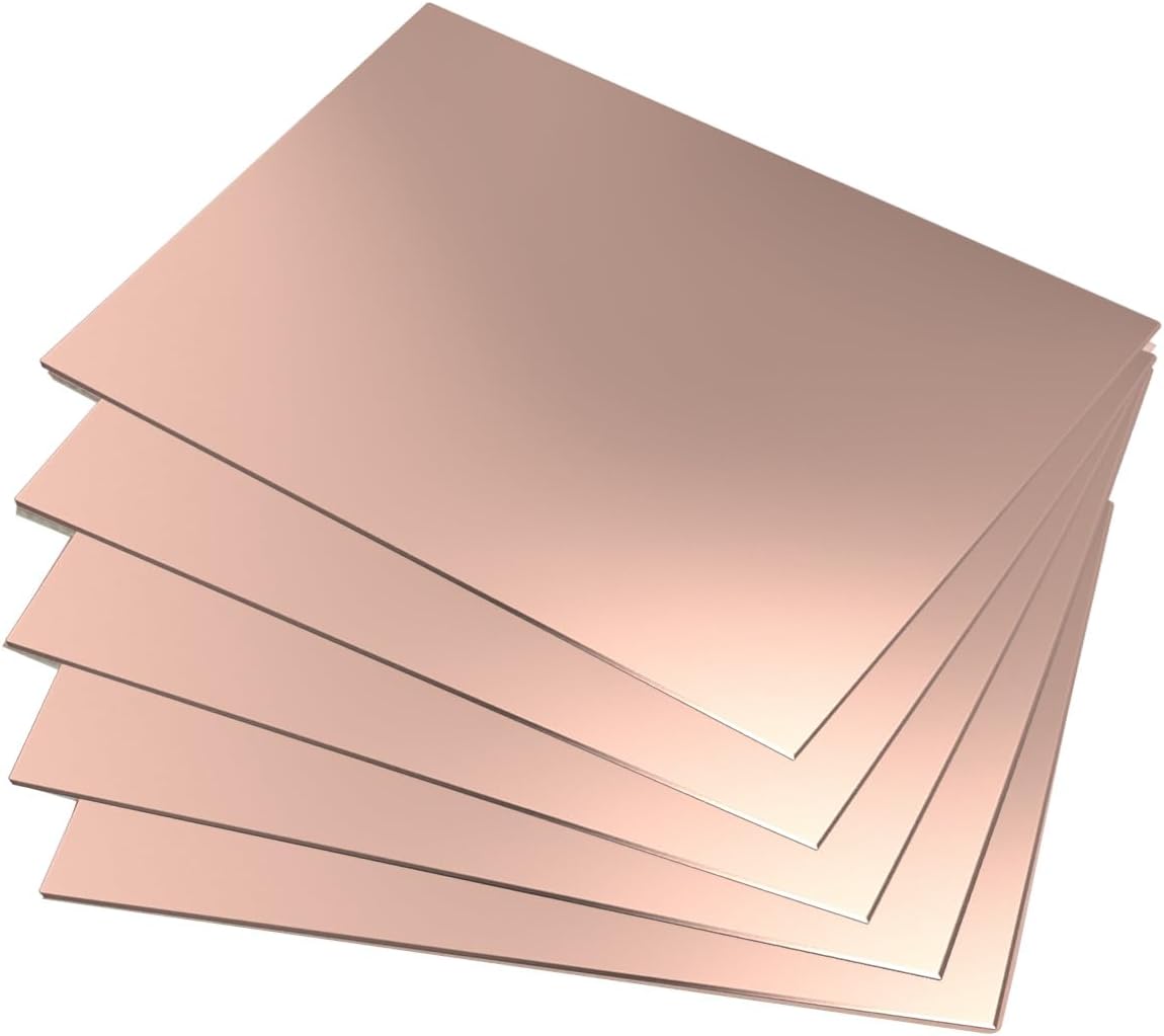 - Aoje-Link Double Sided Copper Clad PCB Laminate Circuit Board, FR-4 Glass Fiber, 70 x 50 x 2mm, 5pcs