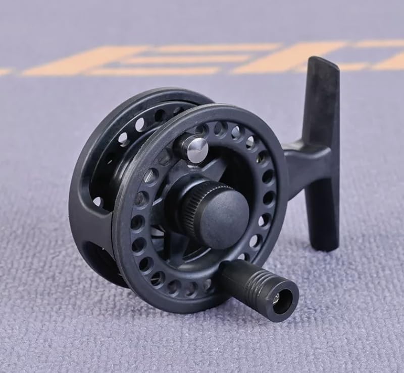 Portable Fishing Pole ，20" Ultra-Short Ultra-lightIce Rod and Reel Combo 1+1B Ice 51cm Fiberglass Fish