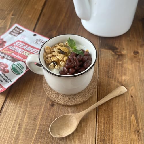 Image of 【Eat More Beans】Organic STEAMED ADZUKI SNACK Sweet Red Bean (2oz, 10packs) | Organic Adzuki Beans, healthy USDA Certified, Vegan, Non-GMO, snack