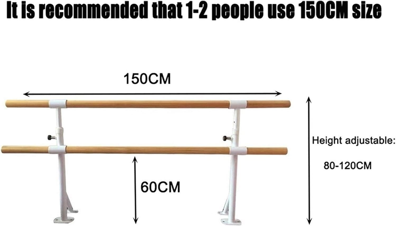 Ballet Pole Portable Adjustable Height Gymnastics Pole Independent Telescopic Pole, Used for Anti Slip Foot Dance Exercise