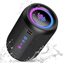 【5.4 Bluetooth technology & Wide Compatibility】: Equipped with Bluetooth 5.4, this wireless Bluetooth speaker delivers faster pairing, lower latency, and 10-meter stable range. It seamlessly connects to phones, tablets, TVs, notebook computers and mo...