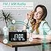 Radio Reloj Despertador, Radio Reloj Digital Reloj de Cabecera con USB Doble,...