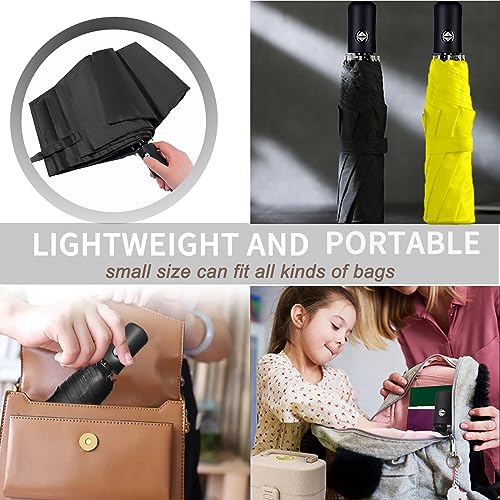 Image of SIEPASA Umbrella for Men - Automatic Large Size Foldable Umbrella with Travel Cover for Man and women - 3 fold Windproof umbrella