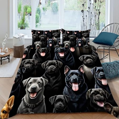 Housse de couette King Animaux Land motif imprimé 3D microfibre douce - 3