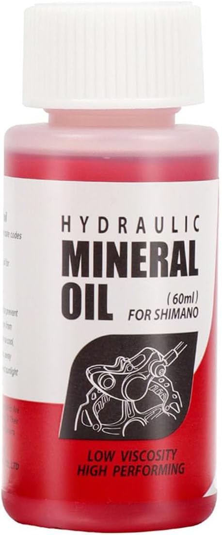 High Performance Bike Brake Mineral Oil - 60ml/2oz - Ideal for Shimano and Tektro Hydraulic Brake Systems, Brake Fluid for MTB/Road Bicycle Hydraulic Disc Brakes