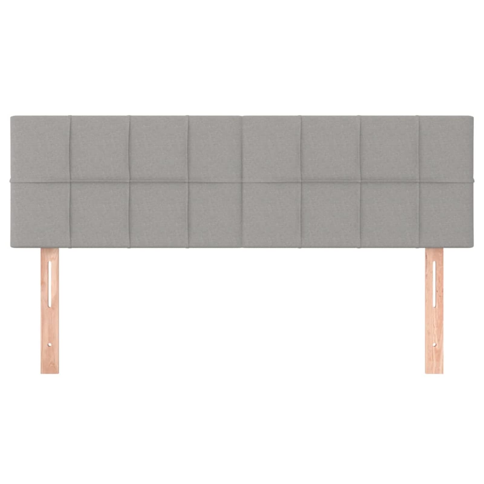 Cabeceros 2 Unidades, Cabezal De Cama, Cabezales Dormitorios Modernos, Cabecera para Cama, Tela Gris Claro 72x5x78/88 cm