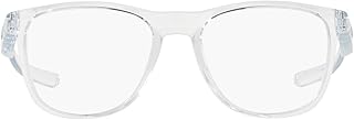 Oakley OX8130 Trillbe X Round Prescription Eyeglass Frames, Polished Clear/Demo Lens, 52 mm