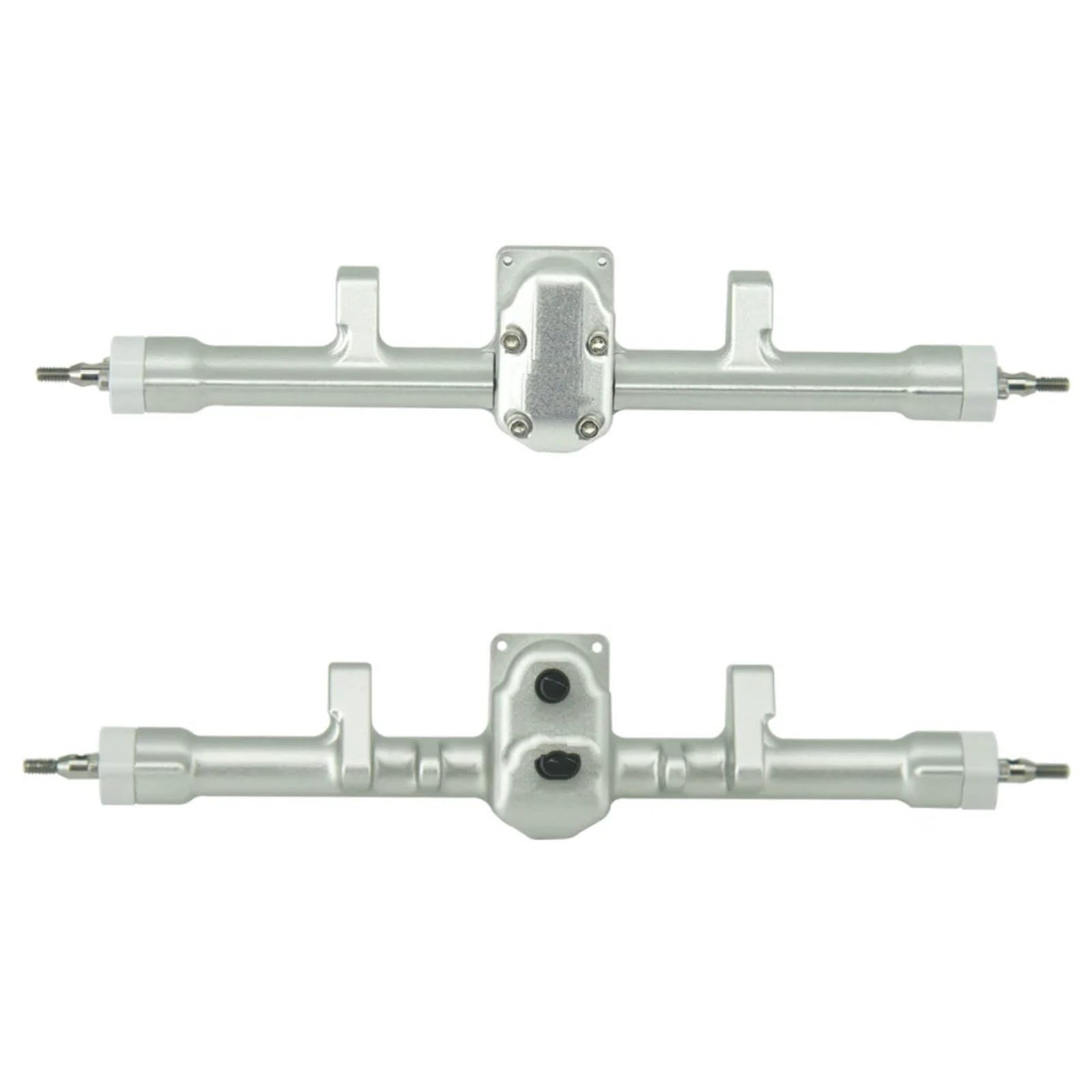 ASSE del Portale RC per SCX24 Parti di Aggiornamento per Auto RC Accessori Ricambio per Modifiche Assali Anteriori E Posteriori Acciaio(Silver)