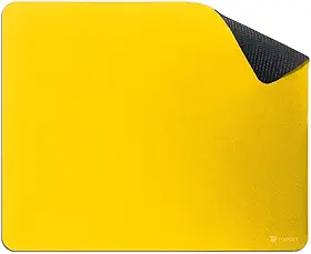 Mouse Pad TopGet ProControl | Gamer & Home Office | Precisão, Deslize Suave | Base Borracha Antiderrapante, Poliéster Durável | 22x18 cm (Amarelo)