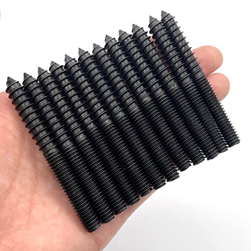 Image of 12 Pack 5 /16-18 x 3 Inch Black Hanger Bolts
