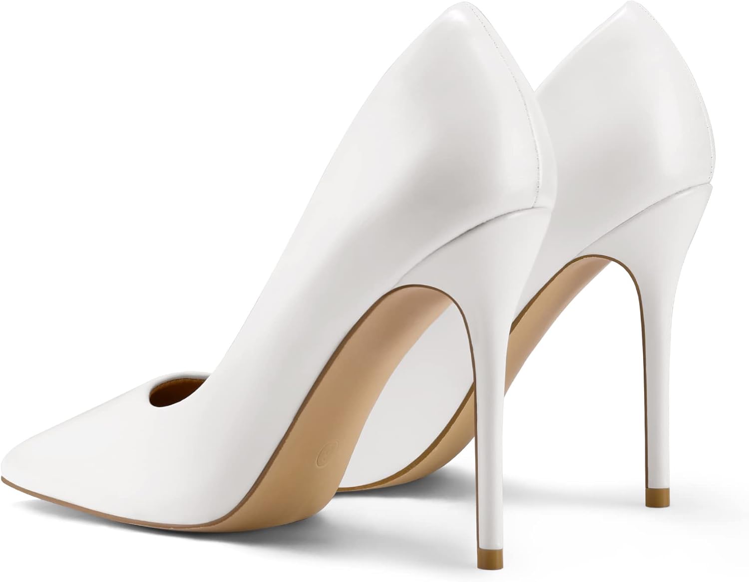 mysoft Women's High Heels Pumps Closed Pointed Toe Stiletto 4IN Heels Dress Wedding Shoes - Image 4