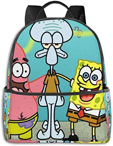 Mochila escolar INGXIANGANCHI Bob Esponja y Patrick Star para estudiantes  unisex