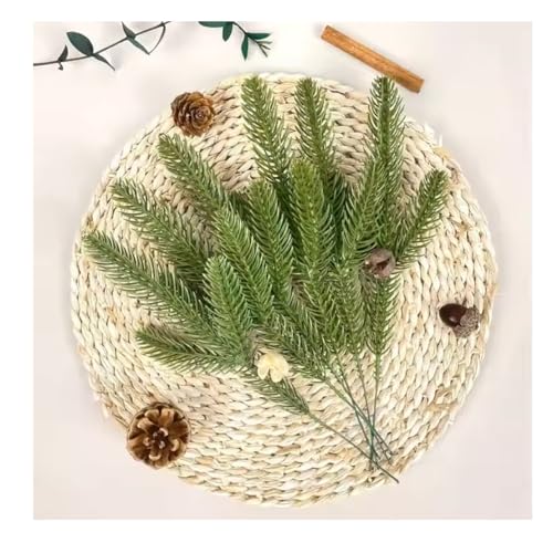Image of SPHINX Artificial Pine Sticks Branches 26 cm - Green Pine Needles for Home Decor, Festival Decor, Celebrations, Trousseau Packing, Gift Packing, Tray & Basket Decoration, DIY Crafts (10, Green)