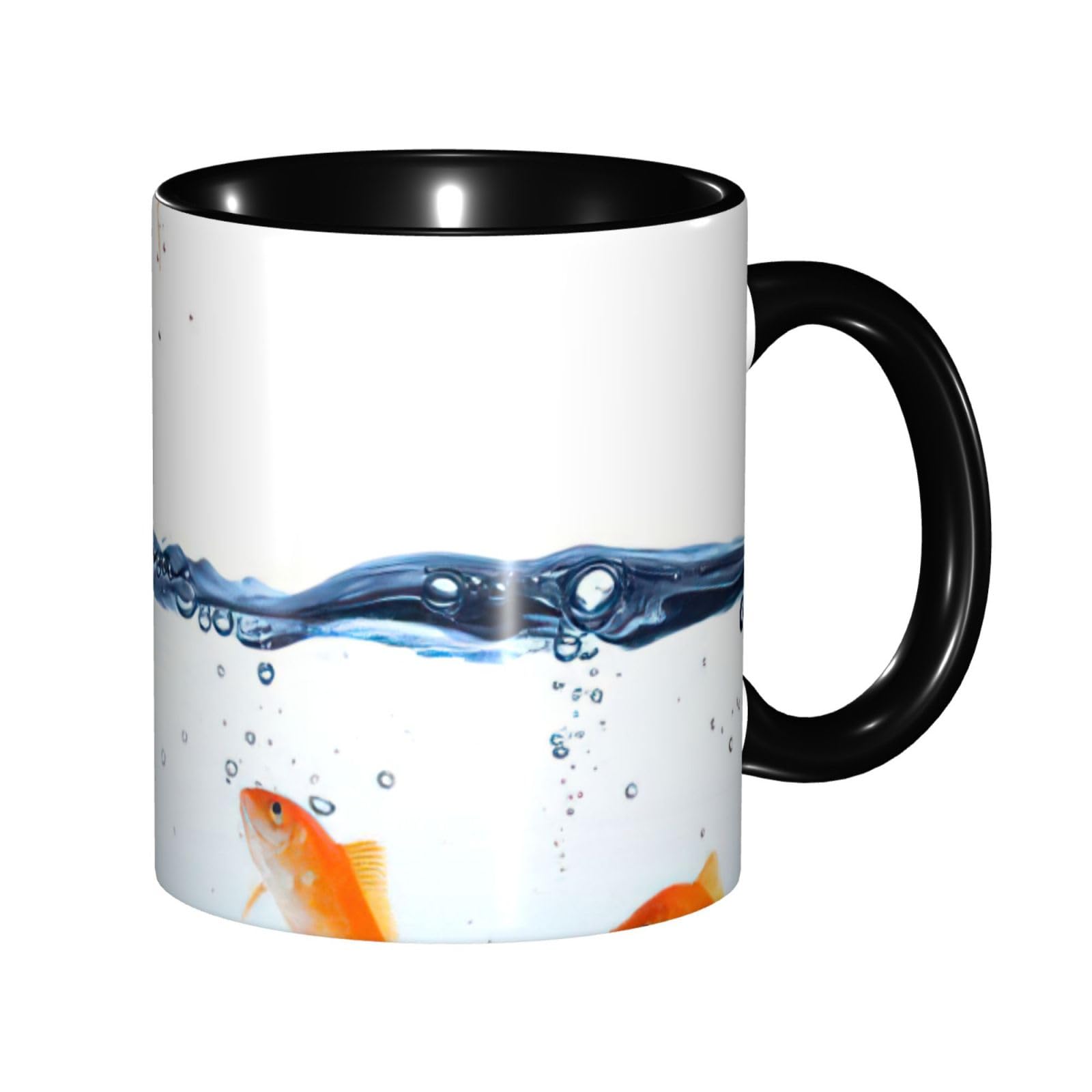 Tasse poisson en céramique 325 ml avec coffret cadeau raffiné pour femme