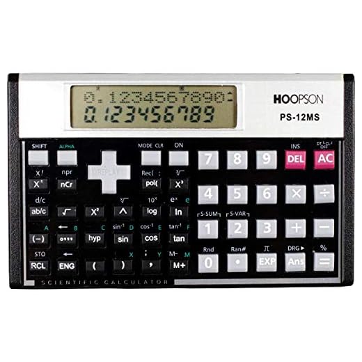Calculadora Cientifica, 240 Funções, 12 Digitos, Visor 2 Linhas, Hoopson, PS-12MS, Preta