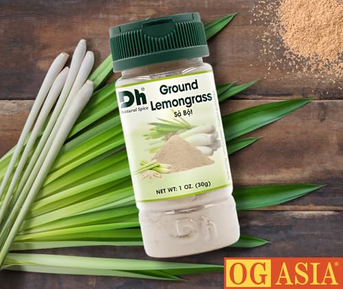 DH FOODS Gemahlene Zitronen Gras – Vietnamesisches Gewürz für Curry, Grill, Marinade & mehr – OG ASIA – 30g