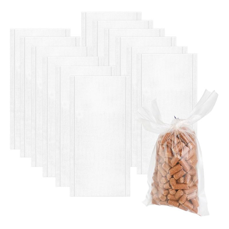 BroLuka 50 Pcs PVA Bags Carp Fishing Kit, Fast Dissolve Water Soluble Bait Bags for Carp Fishing Bait and Fishing Tackle Accessories