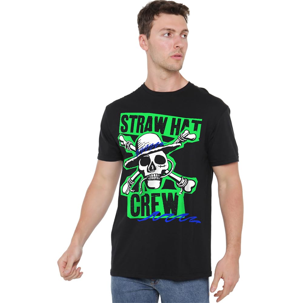 One Piece Straw Hat Crew Scrapbook Unisex T-Shirt, Black, XX-Large