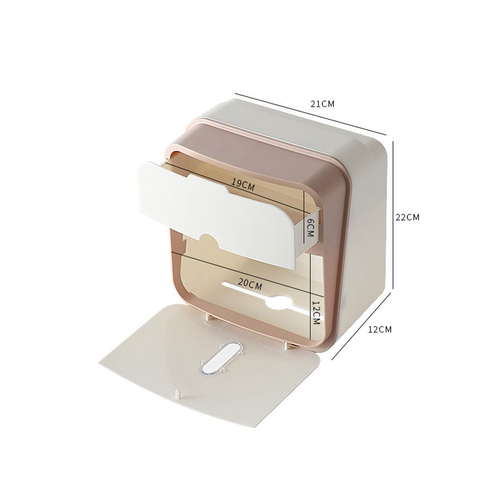 Tapas de Toallas de Papel Titular de Tejido Impermeable a Prueba de Agua Caja de Papel Higiénico Caja de Papel Higiénico Papel Higiénico Papel Higiénico Bandeja de Cajón Durable/Pink
