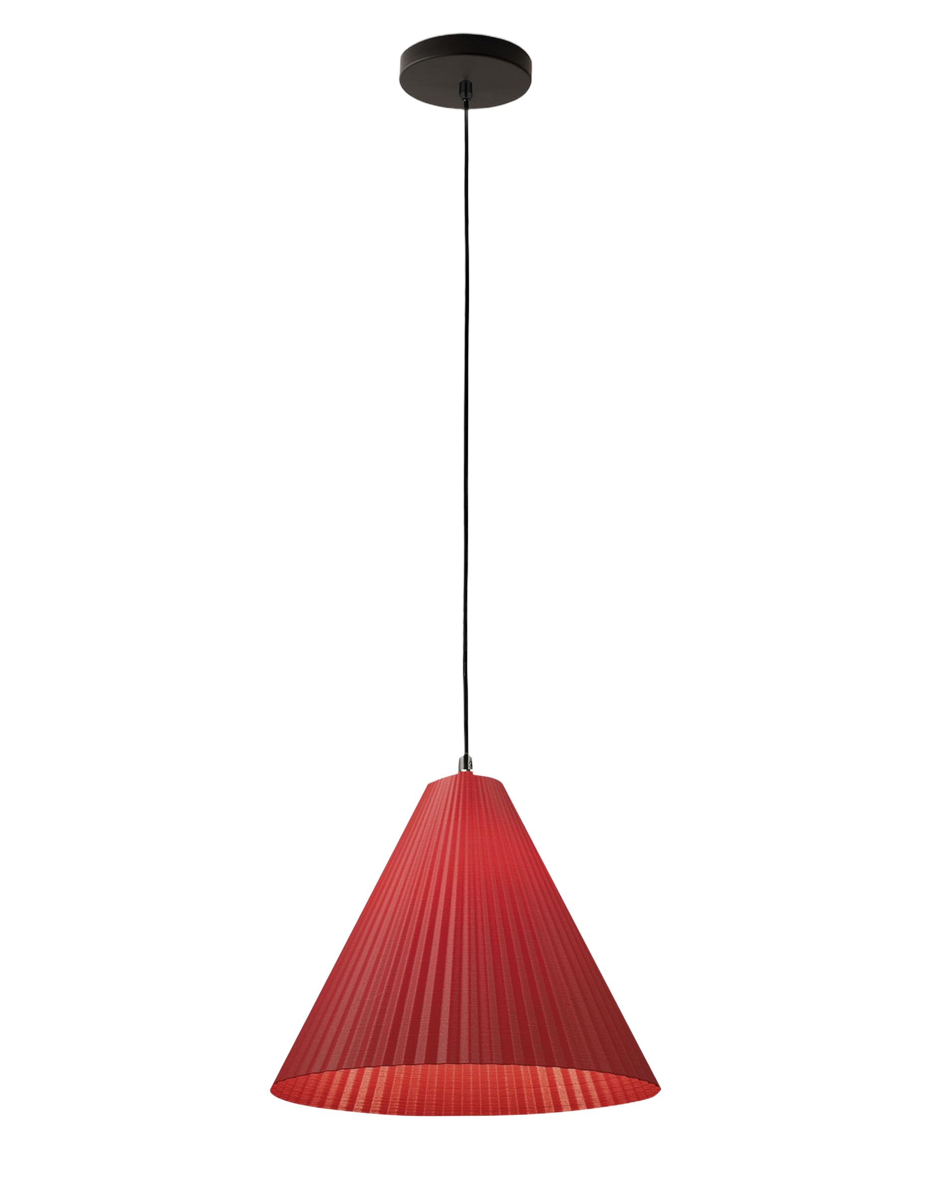 Suspension conique bordeaux : le luminaire moderne pour sublimer un plafond terne - 4