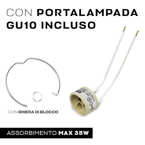 KingLed - 5x Portafaretto da Incasso in Gesso