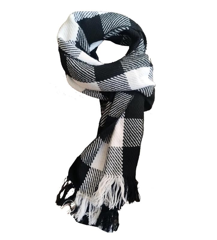 Men & Women Casual Checkered Woolen Muffler, Scarf, Stole For Winter MM (Pack of 1) M&WWM03-image-40