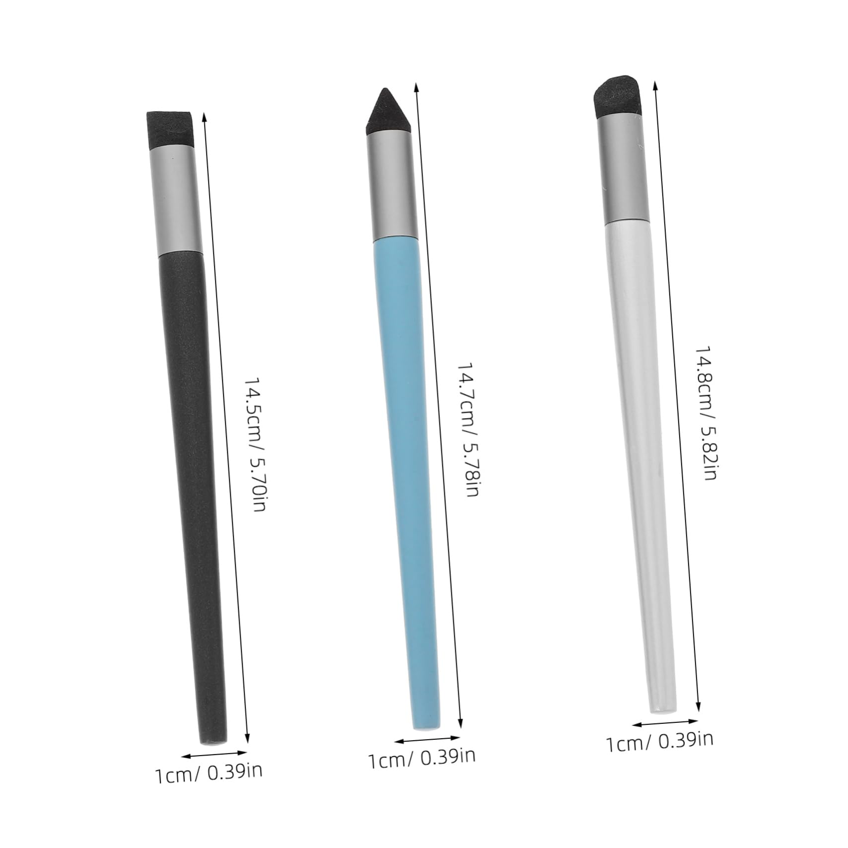 DOITOOL 3pcs Oil Pastel Smudge Pen Blending Brushes for Drawing Artist Paint Brushes Sketch Blending Sponge Pen Soft Head Tools for Oil Pastels