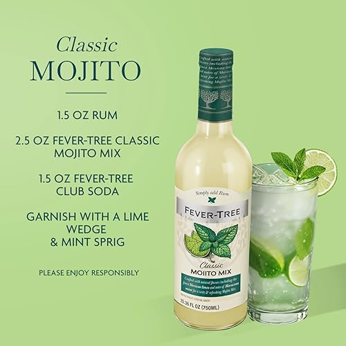 Image of Fever-Tree, Classic Mojito Mix, 25.36 Fl Oz (Pack of 2)