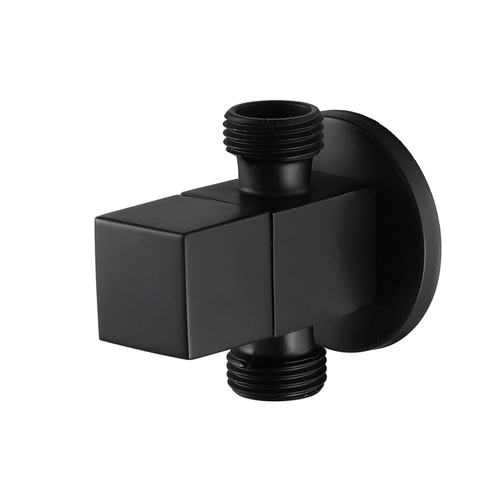 Válvula De Cierre De Ángulo De Latón, Válvula De Cierre Negra De 1/2 Pulgada, Válvula De Control De Agua Cuadrada para Baño, Fregadero, Inodoro, Ducha De Cocina