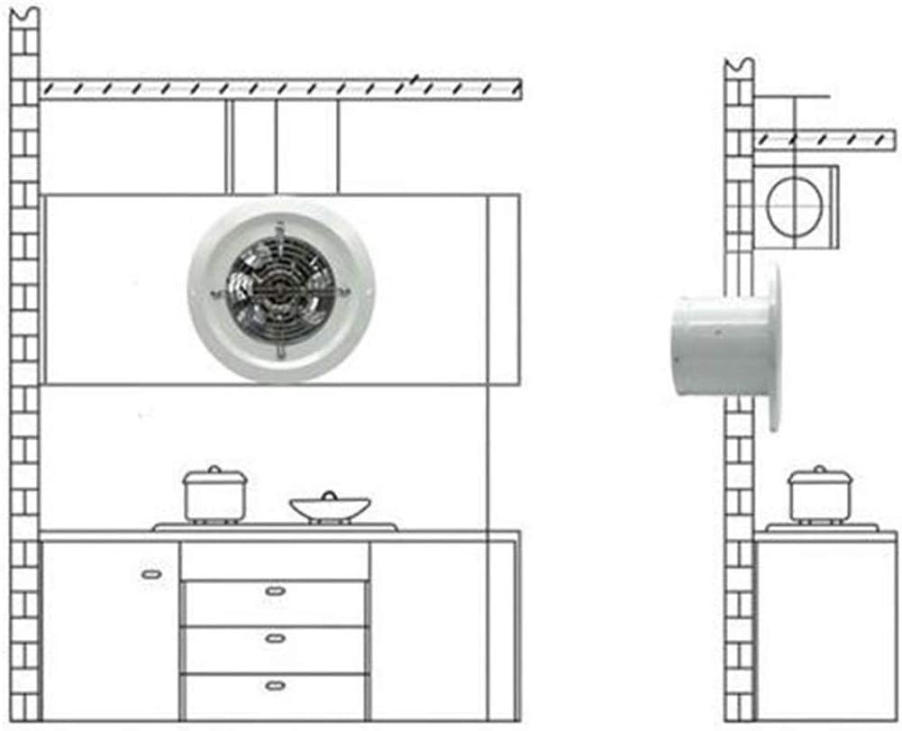 Extractor de ventilación Industrial, Potente Extractor de Aire, Ventilador de Caja silencioso de Alta Velocidad para el hogar, baño, Cocina y Garaje.