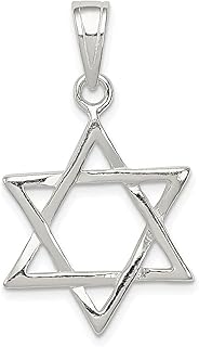 Colar de prata esterlina 925 joia judaica estrela de Davi pingente religioso judaica joias finas para mulheres presentes para ela, Prata esterlina
