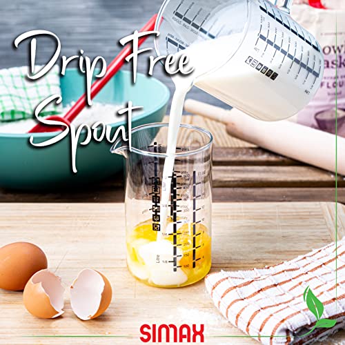 Vasos medidores de vidrio Simax, pack de 2 unidades miniatura 5