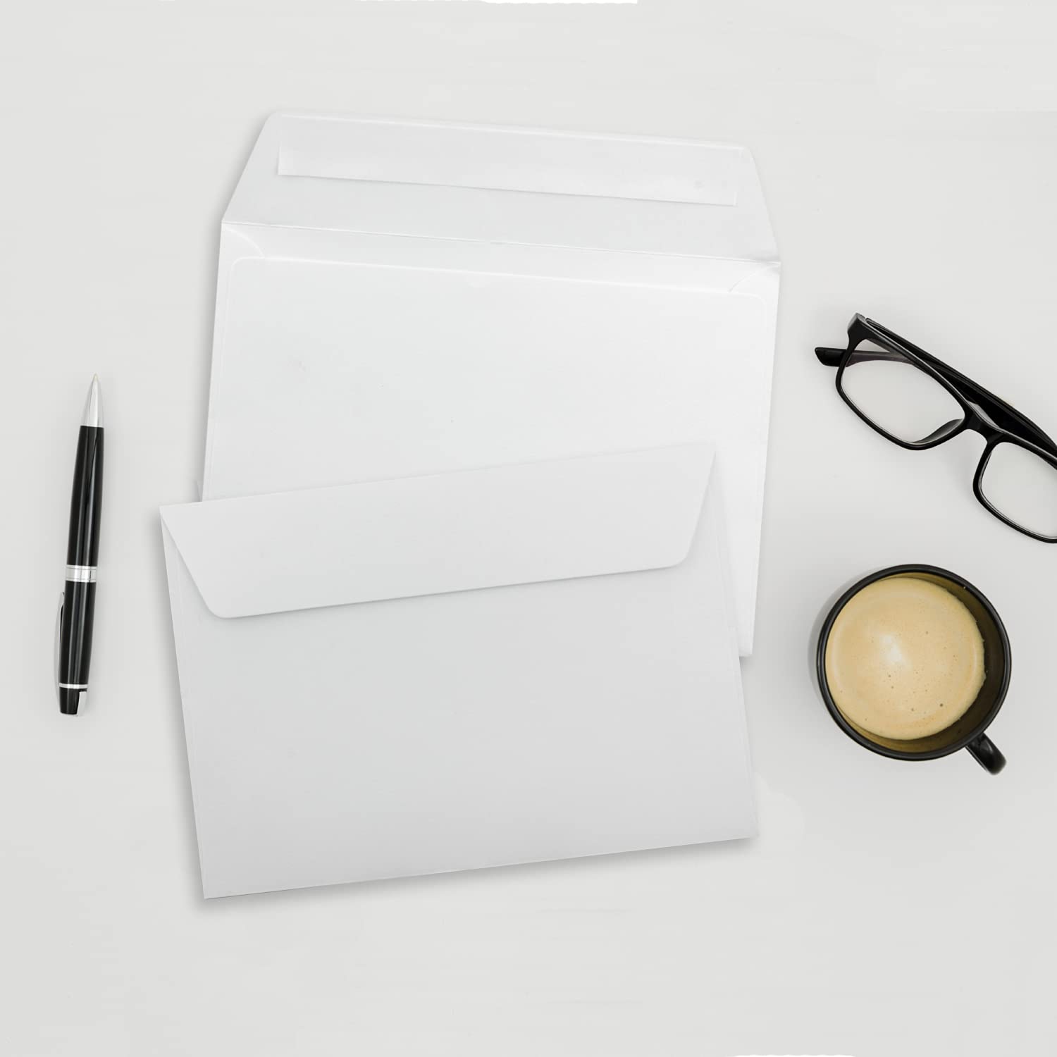 Paper24 - 400 buste per lettere, formato DIN C6, con chiusura adesiva, 11,4 x 16,2 cm, 120 g/m², ideali per lettere e inviti, colore: Bianco
