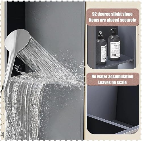 Nicho de ducha empotrado de acero inoxidable 304 minimalista Bianco 6