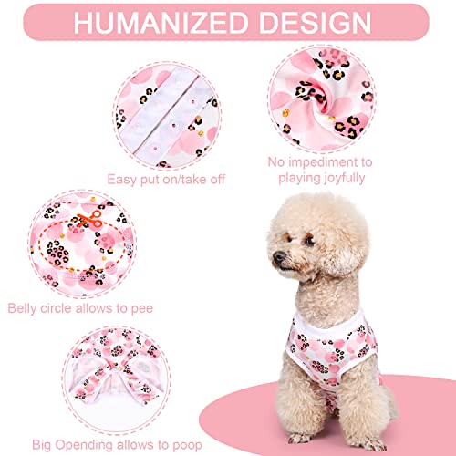 Image of Dog Surgical Recovery Suit Pet After Surgery Onesie Cat Bodysuits Cone E-Collar Alternative for Female Male Dog Pink Leopard /Medium