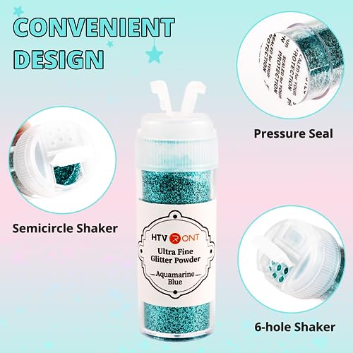 Htvront DEMA-SG-SGF-0046-US Fine Glitter For Resin - 32 Jars Extra Fine Glitter For Crafts, Shaker Jar Arts & Craft Glitter For Nails, Assorted Colors Resin Glitter For Tumblers Cosmetic Body thumb #1