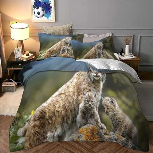 Parure de lit chevaux sauvages housse de couette double 3D - 6
