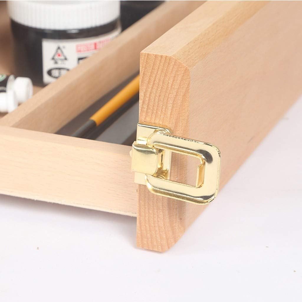 Unbranded Large Tabletop H Frame Painting Easel Assembly-Free Beech Wood Desktop Stand Adjustable for Canvas Display 59B1124C128