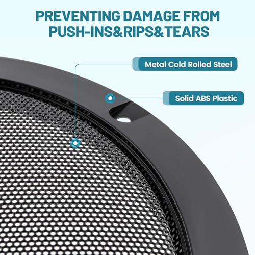 Nuith 6.5 Inch Metal Mesh Round Speaker Grill Cover thumb #5