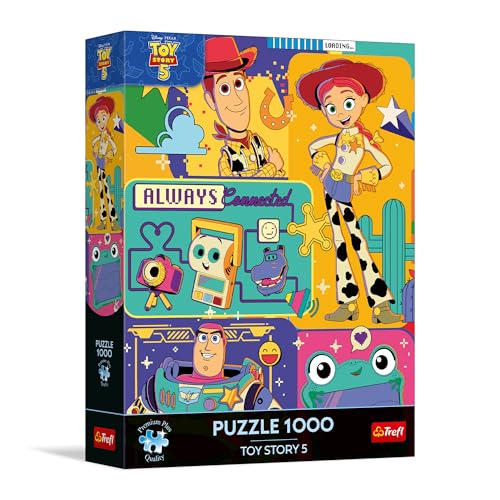 Trefl Premium Plus Quality - Puzzle Toy Story 5, Le Monde des Jouets – 1 000 pièces, série de Puzzles de Personnages, pour Adultes et Enfants à partir de 14 Ans