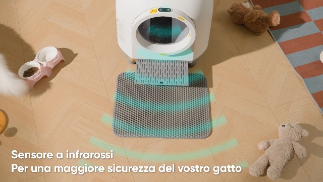 Lettiera Autopulente TRIUMPHKEY Per Gatti | Sicura, Con App E Doppio Sistema Deodorante