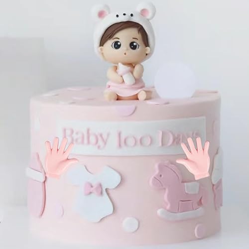 Miniatura 8 de Molde de silicona para fondant para bebé, tema de baby shower, molde para decoración de tartas, moldes de fondant de mano para cupcakes, caramelo y