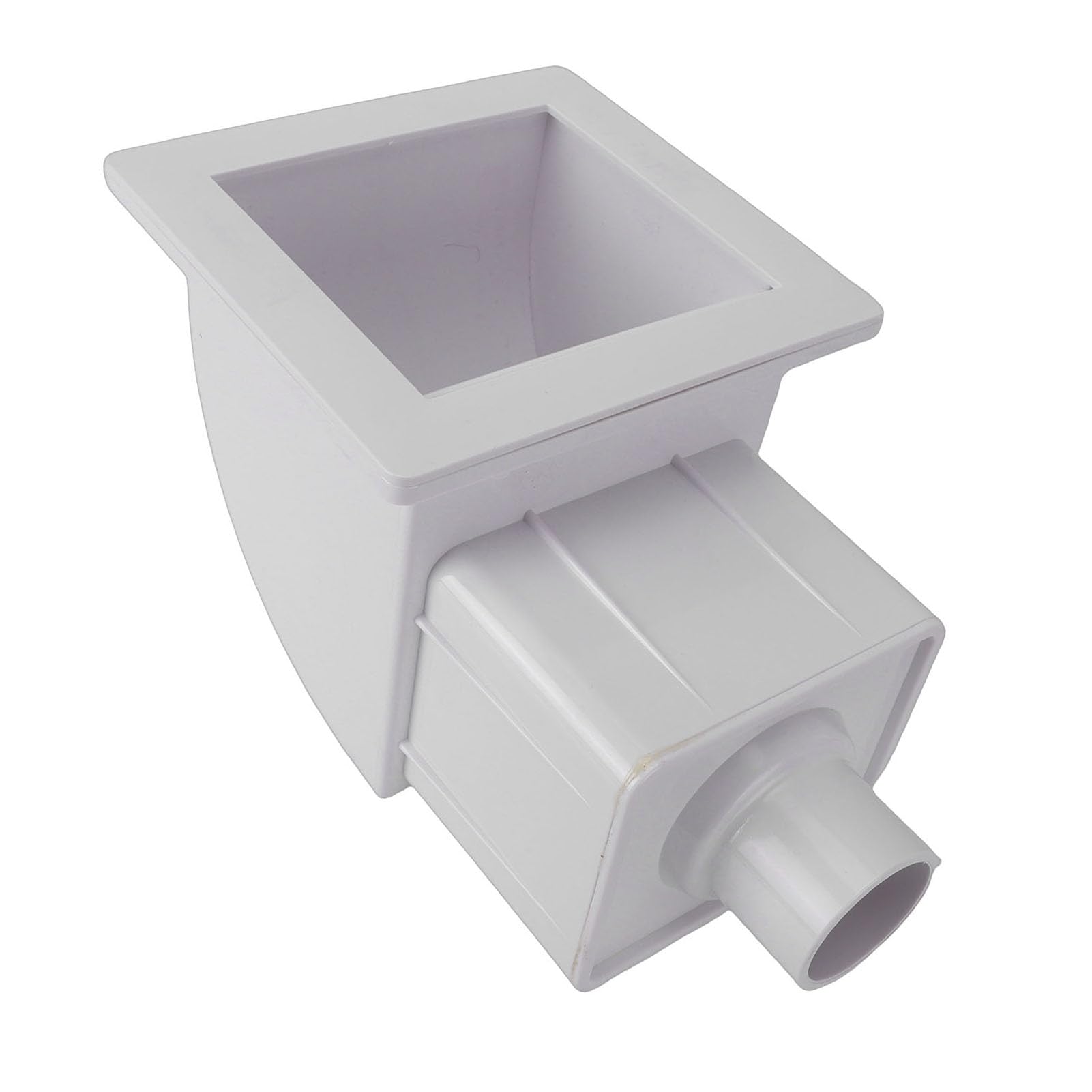 Sxhlseller Skimmer para Piscina sobre el Suelo, Kit de Skimmer a Través de la Pared con Cesta de Desechos Grande, Plástico ABS para Aberturas de Pared de Piscina Estándar
