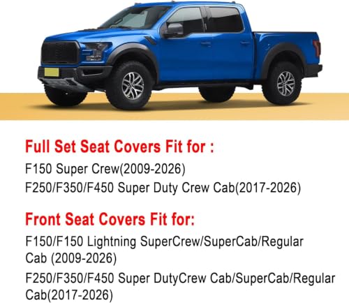 Image of for Ford F150 Seat Covers 2026-2025-2009 F250 F350 F450 2017-2026