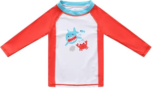 Miniatura 2 de Trajes de baño de 3 piezas para niños pequeños y bebés, traje de baño de manga larga